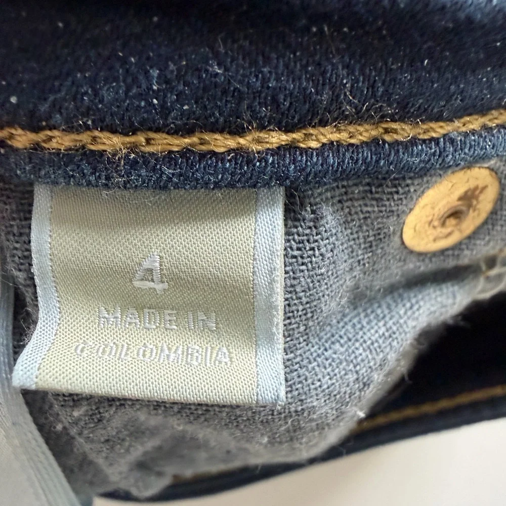 Michael Kors Dark Wash Straight Leg Jeans Mid Rise Stretch Denim size 4